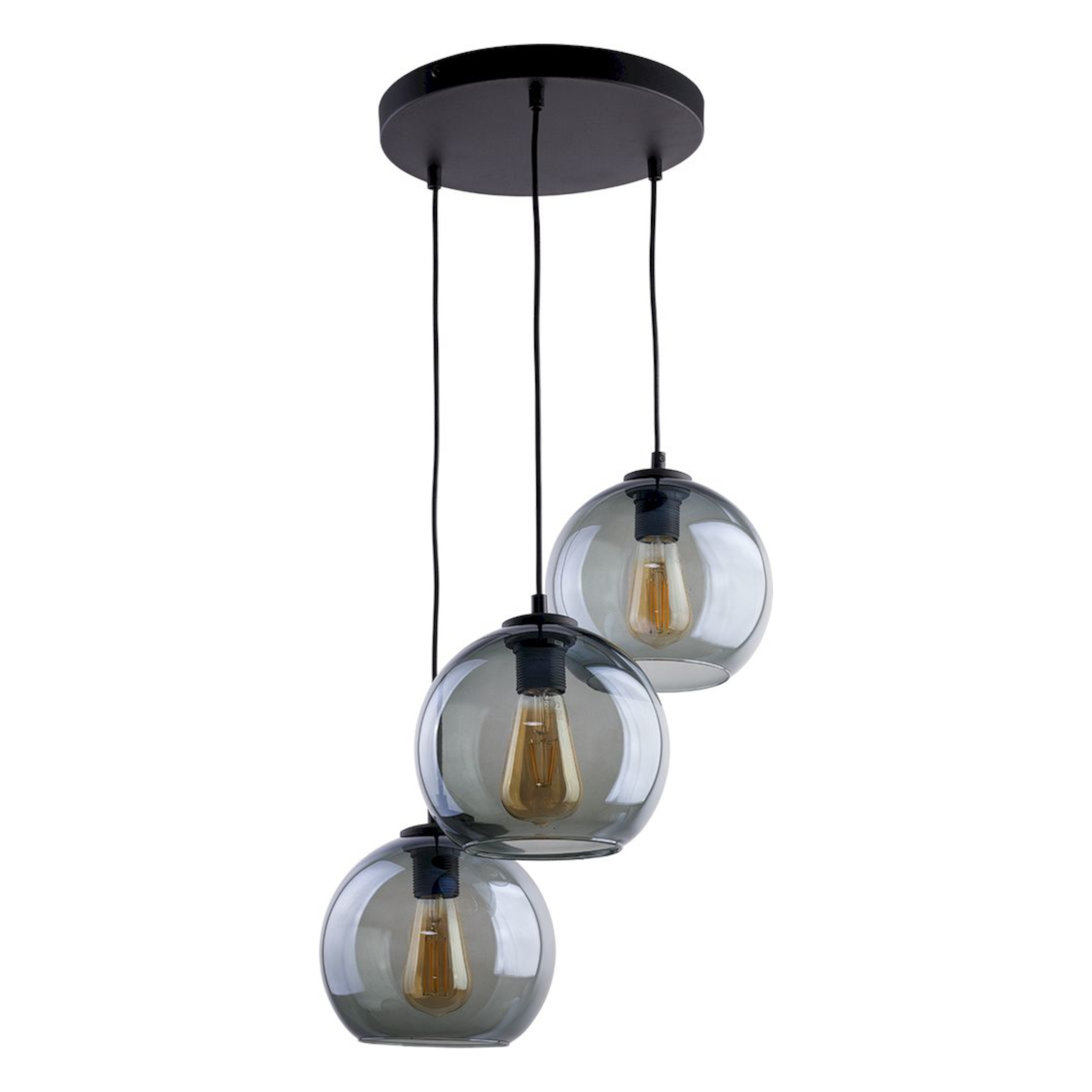 CUBUS GRAPHITE LAMPA WISZĄCA 3 PŁ KOŁO