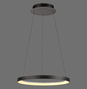 2851-18 HOOP LAMPA WISZĄCA CZARNY