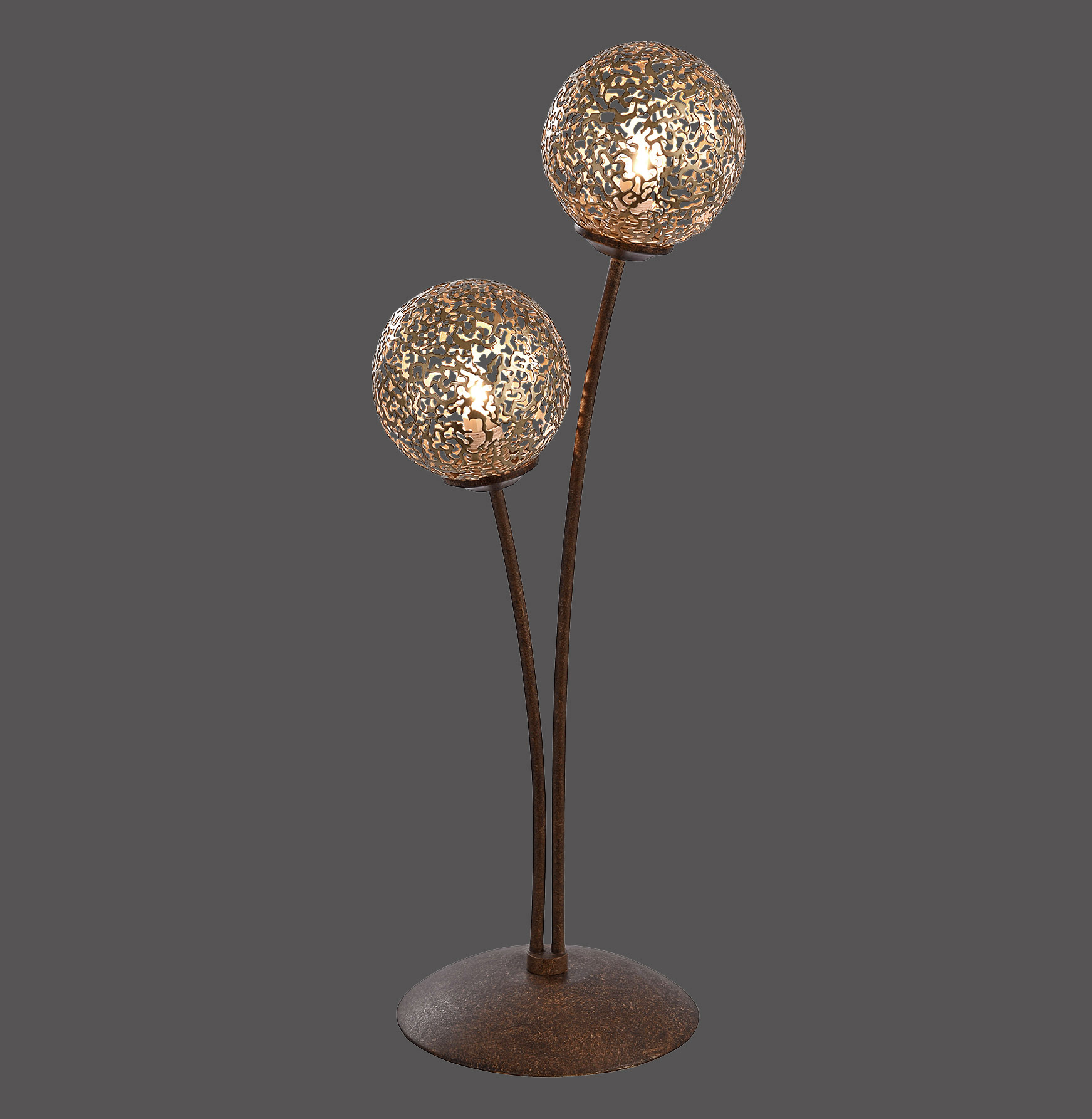 4032-48 GRETA LAMPA STOŁOWA RDZA/ZŁOTY