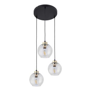 DEVI TRANSPARENT LAMPA WISZĄCA 3  KOŁO
