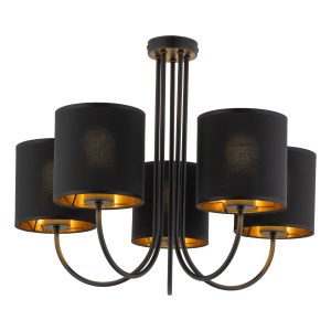 TORENS BLACK LAMPA SUFITOWA 5