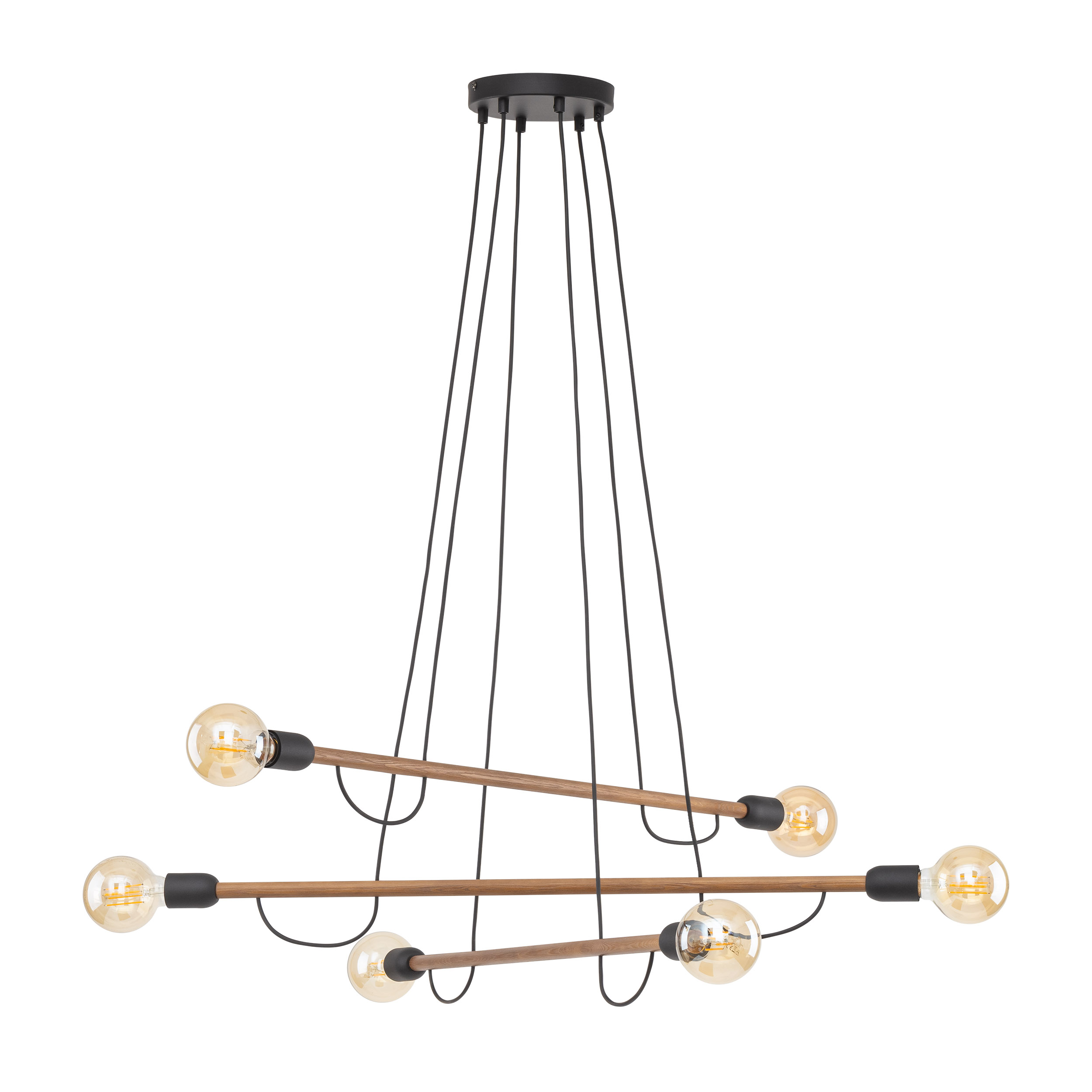 HELIX WOOD ORZECH LAMPA WISZĄCA 6