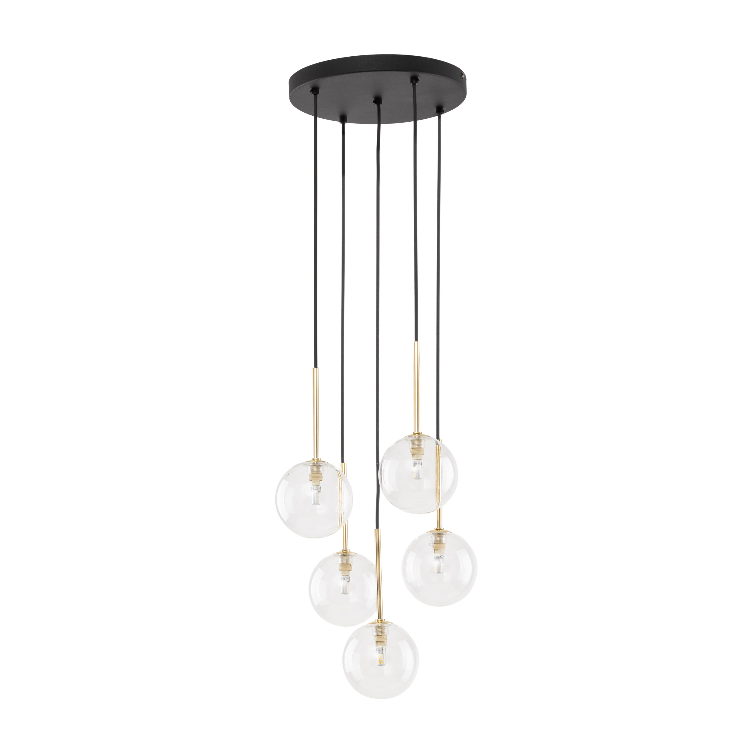 NILOS BLACK / GOLD LAMPA WISZĄCA 5