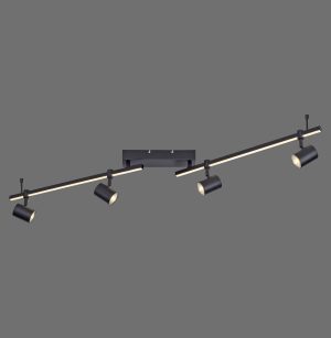 6525-18 BARIK LAMPA SUFITOWA CZARNY