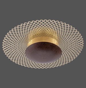 6551-48 NEVIS LAMPA SUFITOWA RDZA/ZŁOTY