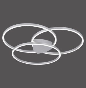 6579-95 Q-KATE LAMPA SUFITOWA STALOWY