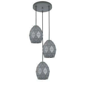 EGANA GRAPHITE LAMPA WISZĄCA 3XE27