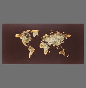 9056-48 MAP KINKIET RDZA/ZŁOTY