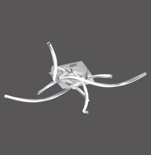 9144-55 POLINA LAMPA SUFITOWA STALOWY