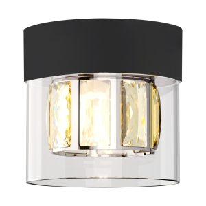 C0389-01A-P7AC GEM LAMPA SUFITOWA CZARNY MAT/MATT BLACK