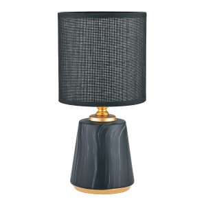 HS8605-BL LAMPA STOŁOWA CZARNY/ZŁOTY