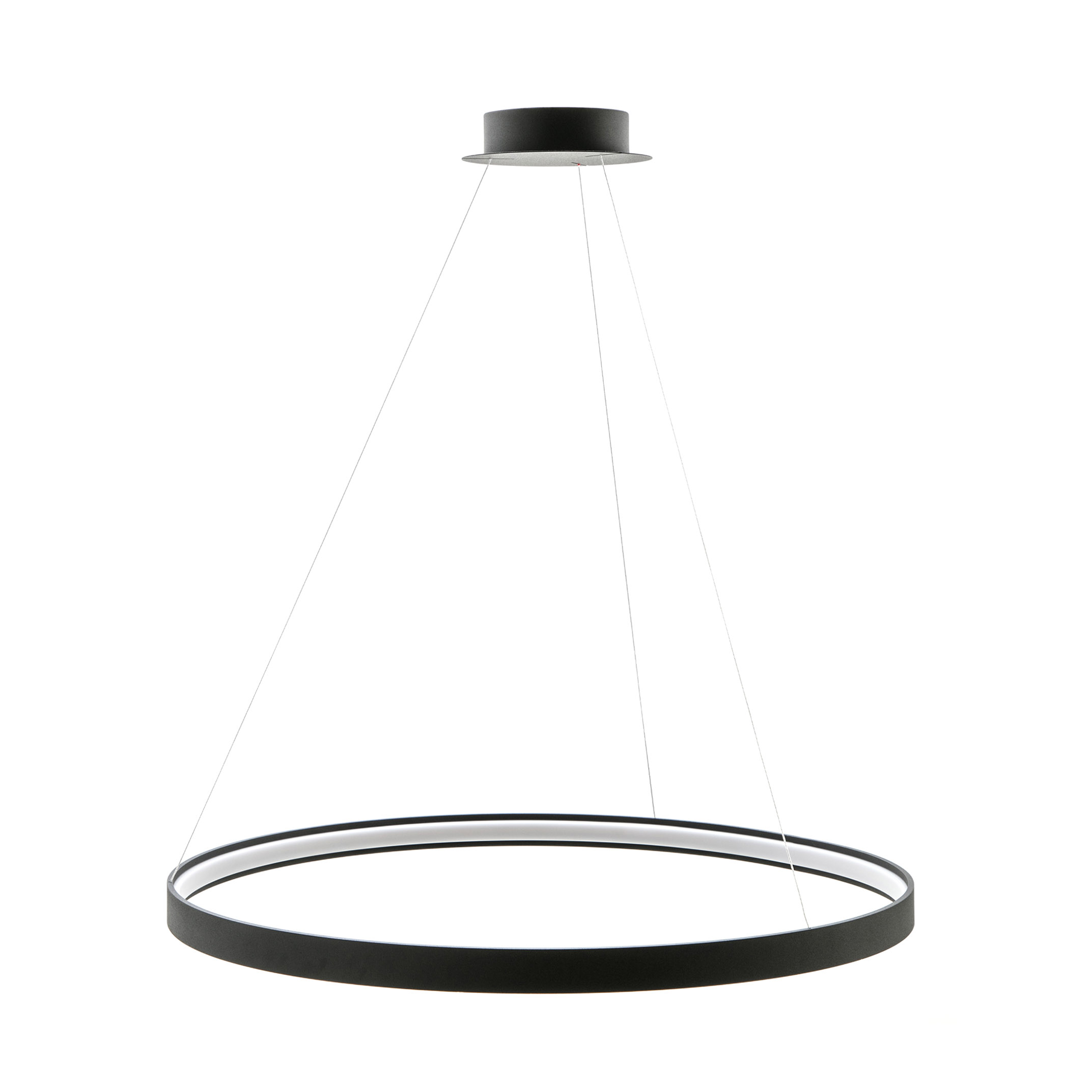 LA0722/1-BK CIRCLE LAMPA WISZĄCA FI 1100MM DŁ. LINEK H2,5M