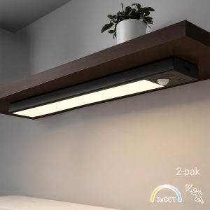 Lampka Podszafkowa Viro 3CCT 30cm Czarny Dwupak