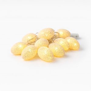 Bawełniane Jajka Wielkanocne Led Biały