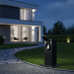 Słupek Ogrodowy Electric 20cm 2 Gniazda Schuko 16A