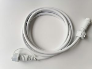 Kabel zasilający/przedłużacz BIAŁY do GIRLANDY 2m