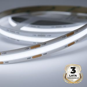 Taśma COB 5W/460lm/320/m  6500K IP20 12V 30m