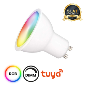 Żarówka LED Wi-FI GU10 5W Smart Tuya RGB+CCT+DIM