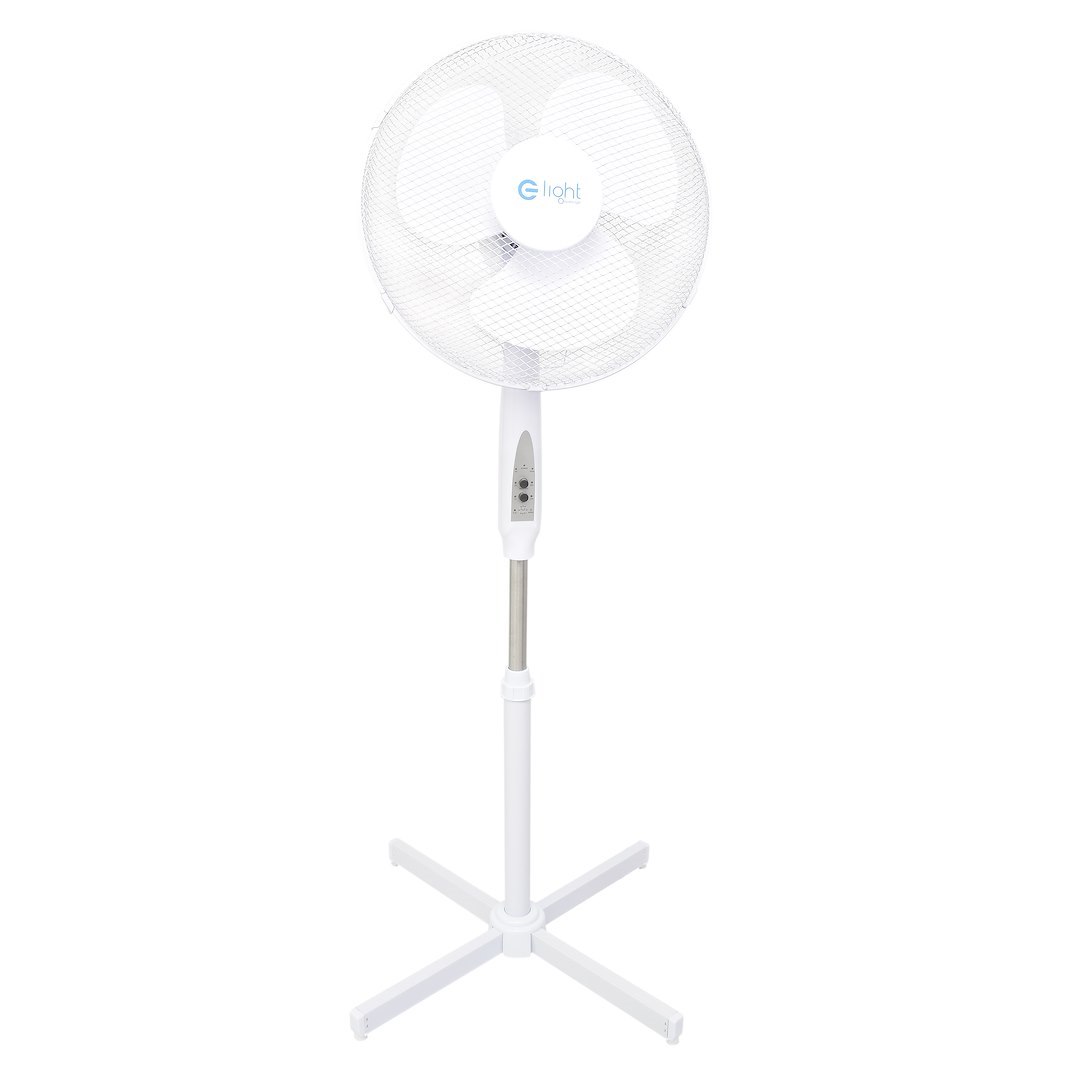 WENTYLATOR STOJĄCY EKO-LIGHT Z PILOTEM 16''BIAŁY