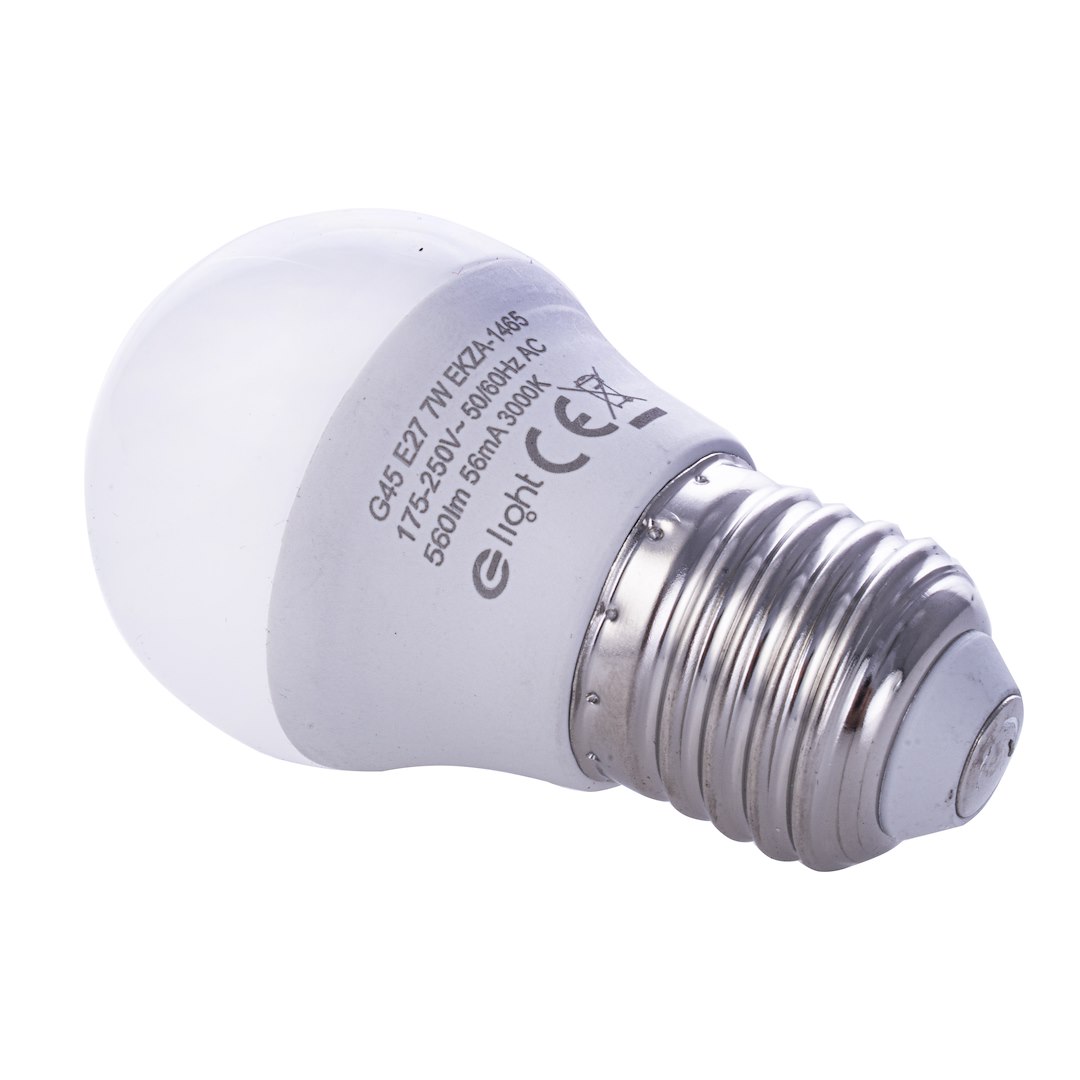 Żarówka LED 7W E27 G45. Barwa: Ciepła