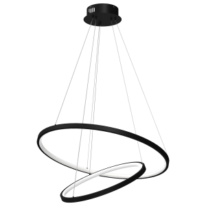Lampa wisząca Hoop Czarny 51W LED