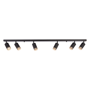 Oprawa Pipe Ring Spot Czarny 6xGU10