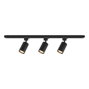 Zestaw Oprawa Tiger Track Czarny 3xGU10 1m