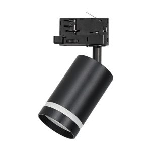 Oprawa Pipe Ring Track Czarny 1xGU10 - 3-obwodowy