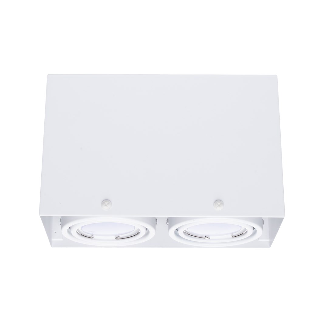 Lampa Sufitowa Blocco Biały 2x7W GU10 Led