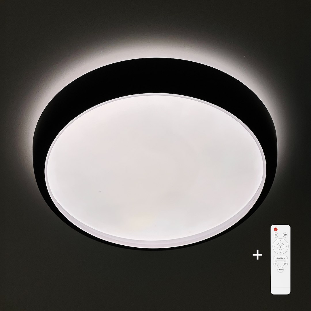 Plafon GEA BLACK 36W LED Ø390 mm