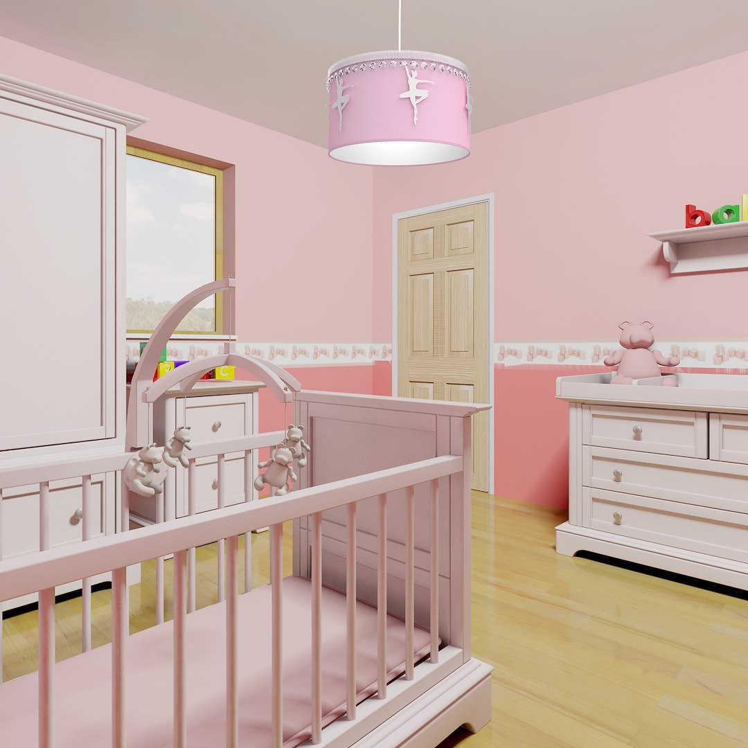 Lampa wisząca BALETNICA PINK 1XE27 - obrazek 5