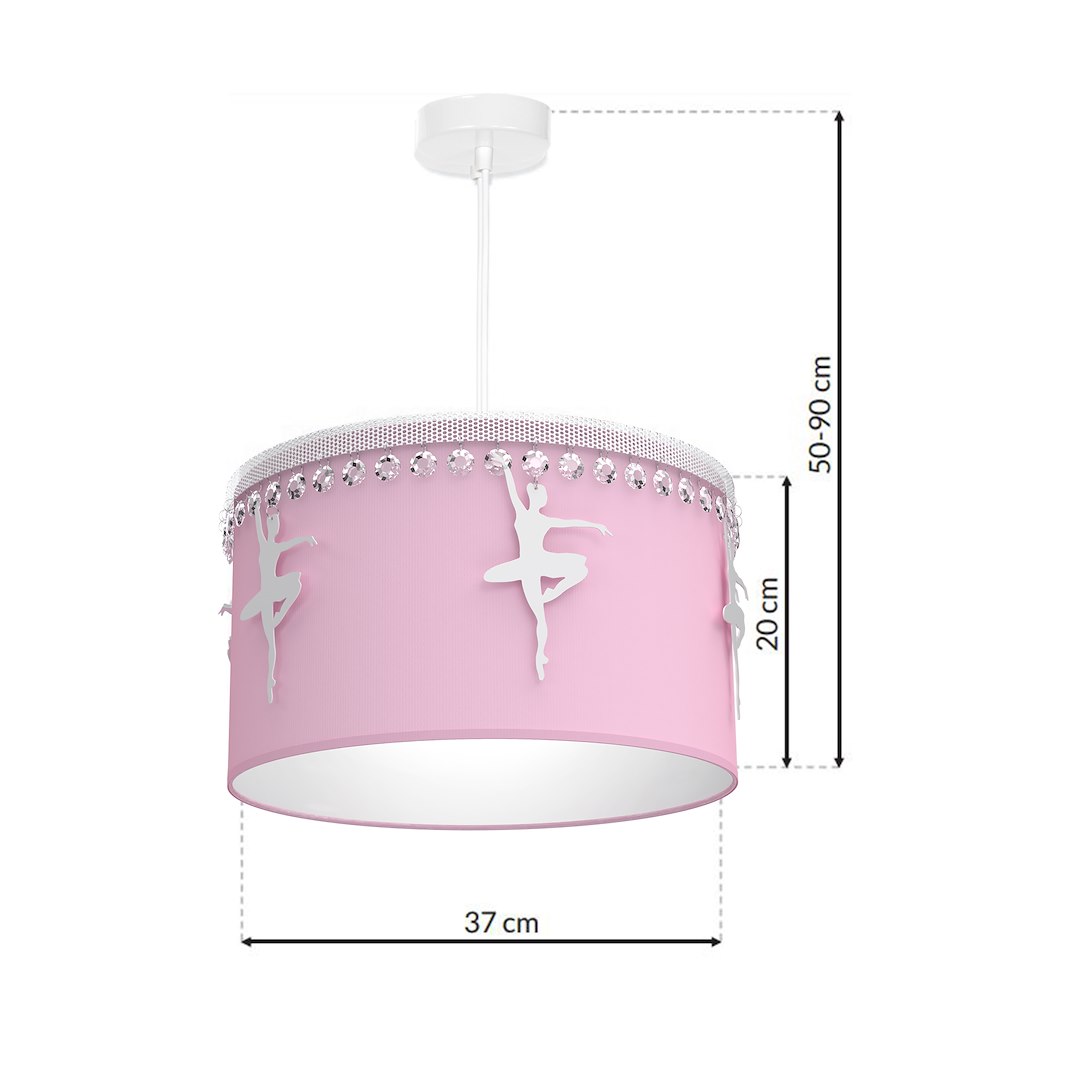 Lampa wisząca BALETNICA PINK 1XE27 - obrazek 9