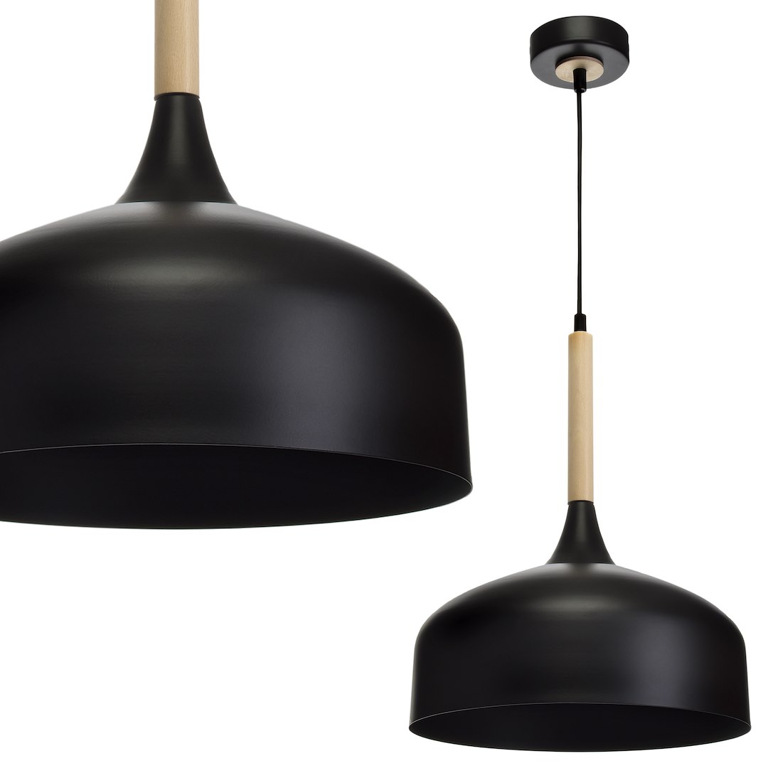 Lampa wisząca TAYLOR BLACK 1xE27 60W