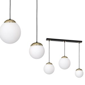 Lampa wisząca SPARTA BLACK / GOLD 3xE14