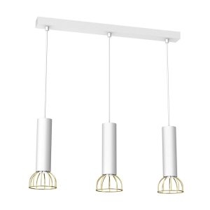 Lampa wisząca Dante 3x mini GU10 Biały/Złoty
