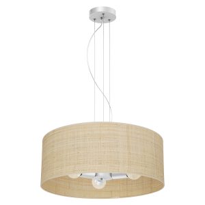 Lampa wisząca Marshall Biały/Rattan 3xE27