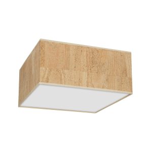 Lampa sufitowa Cork 2xE27 Biały / Korek