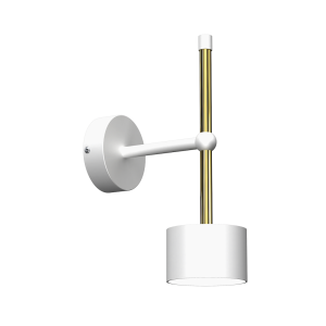 Kinkiet Arena 1xGX53 Biały/Złoty