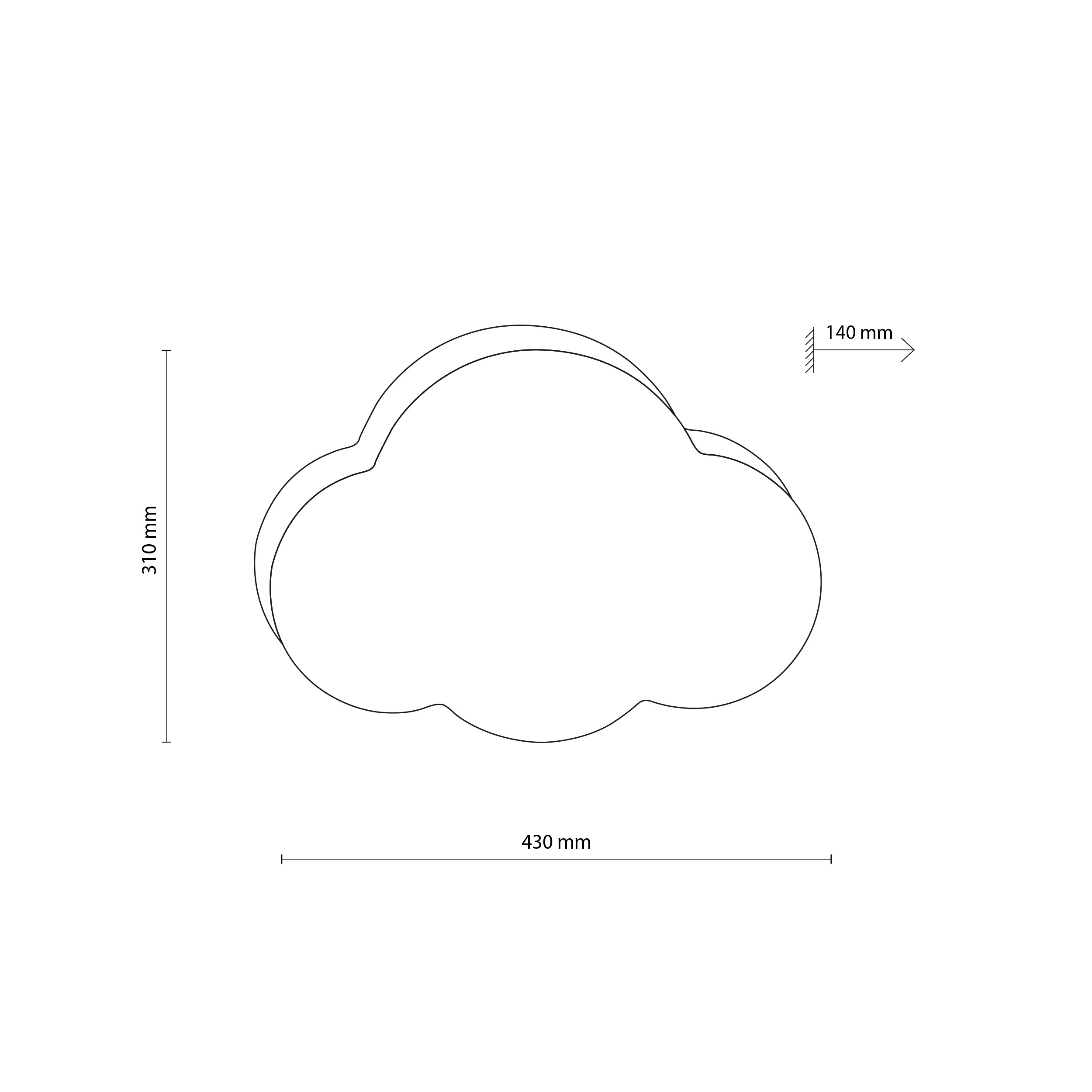 CLOUD LINEN LAMPA SUFITOWA 2 - obrazek 6