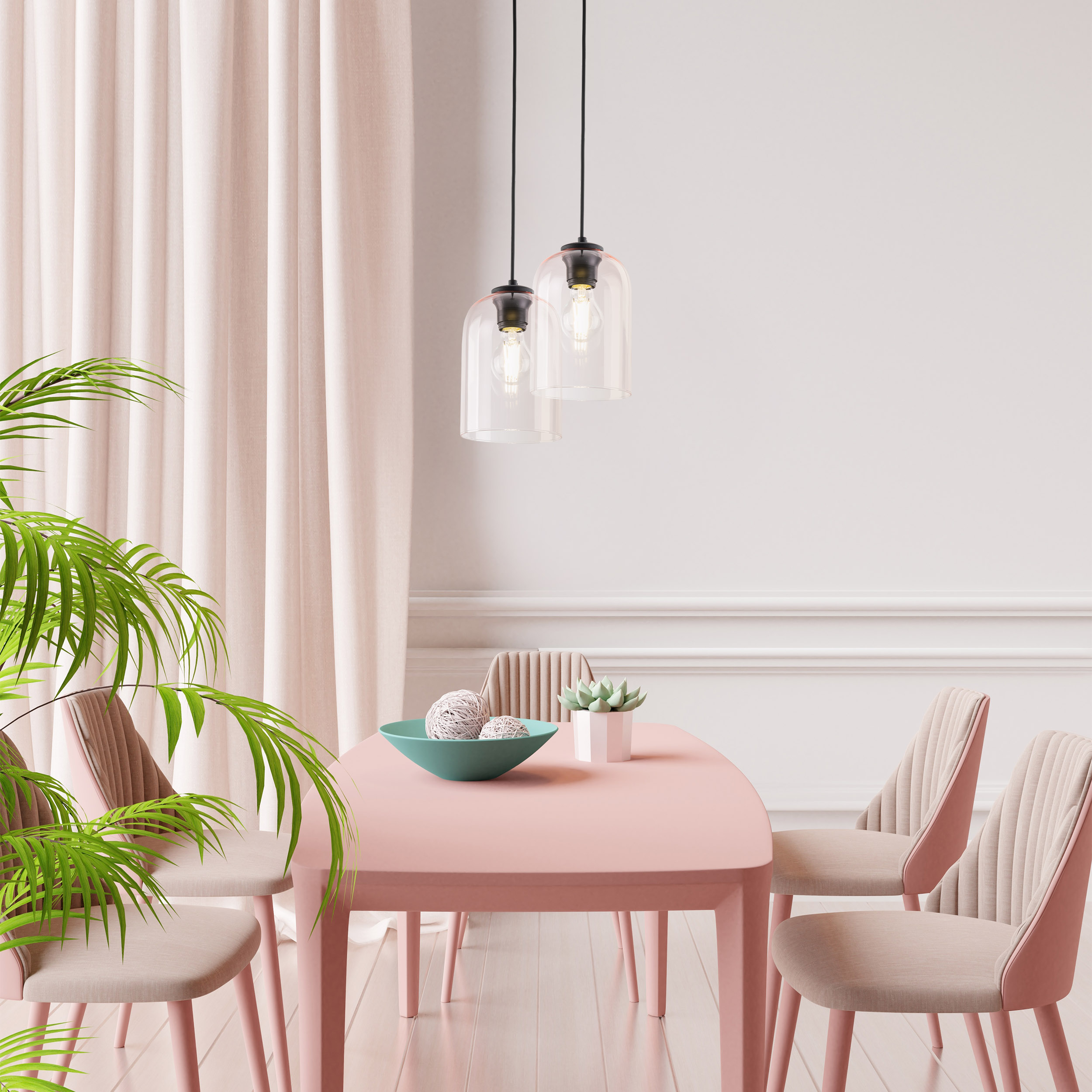 MOLLY PINK LAMPA WISZACA 1 - obrazek 2