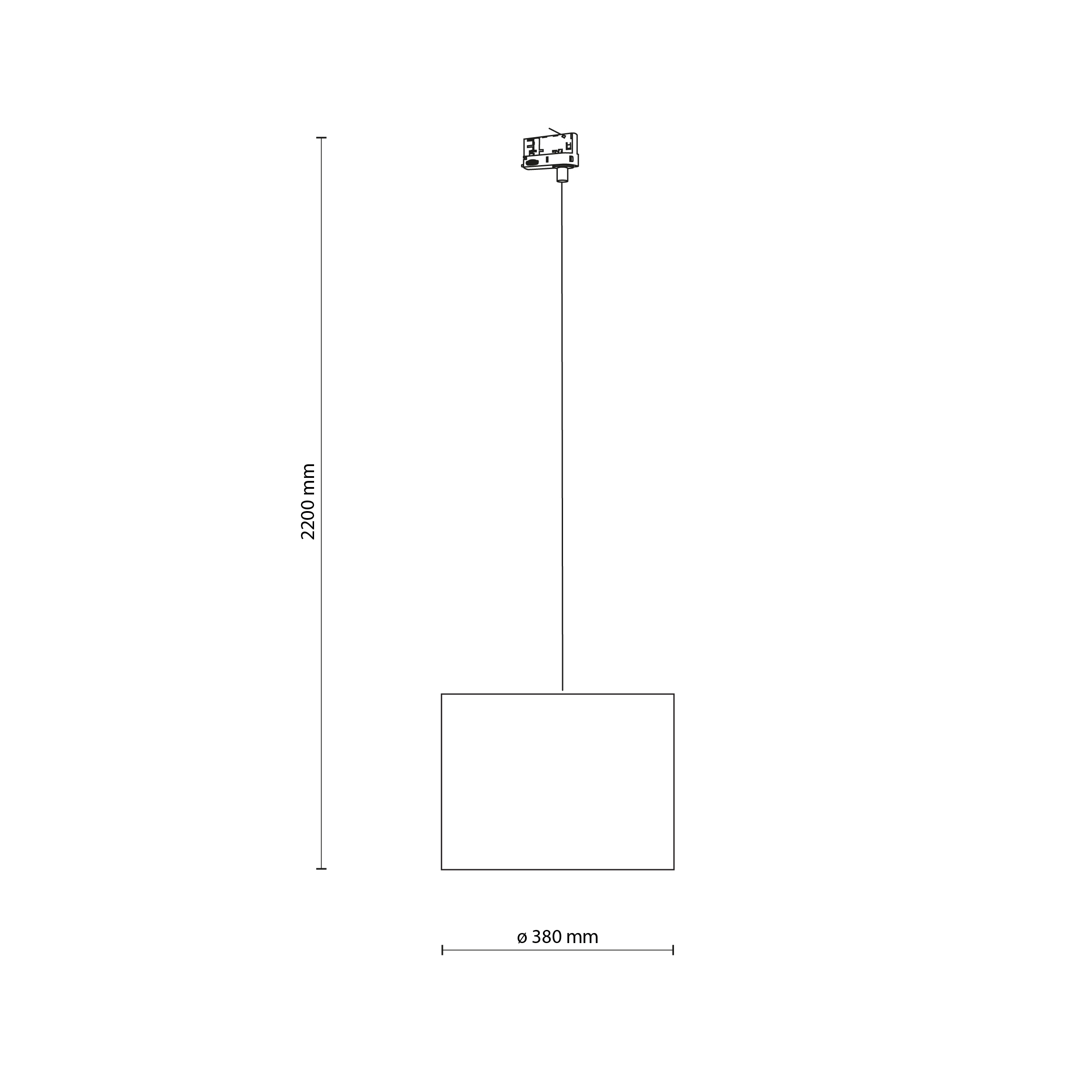 TRACER WHITE 380 TRÓJOBWODOWY 1XE27 - obrazek 4