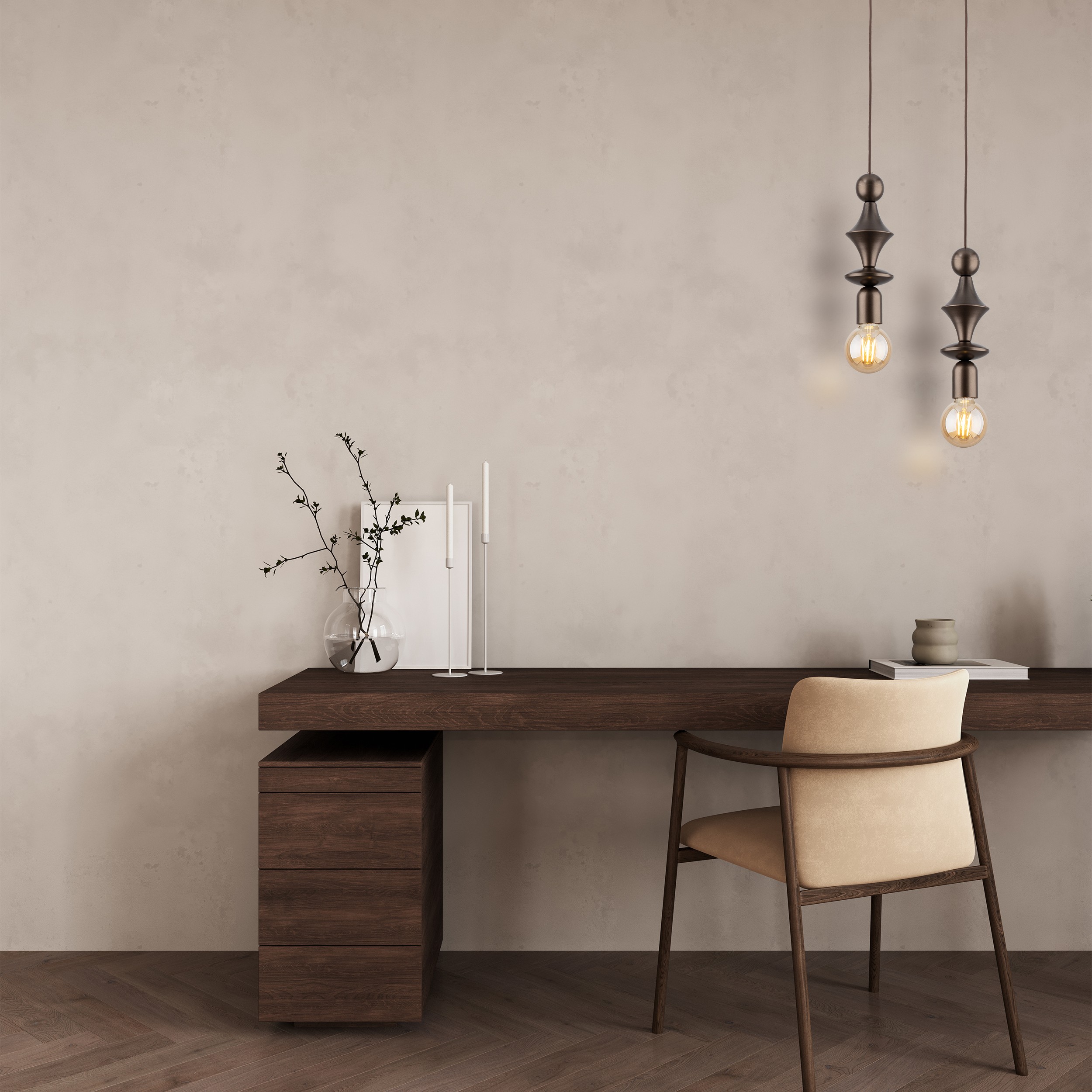 TOWER BROWN LAMPA WISZACA 1XE27 - obrazek 4