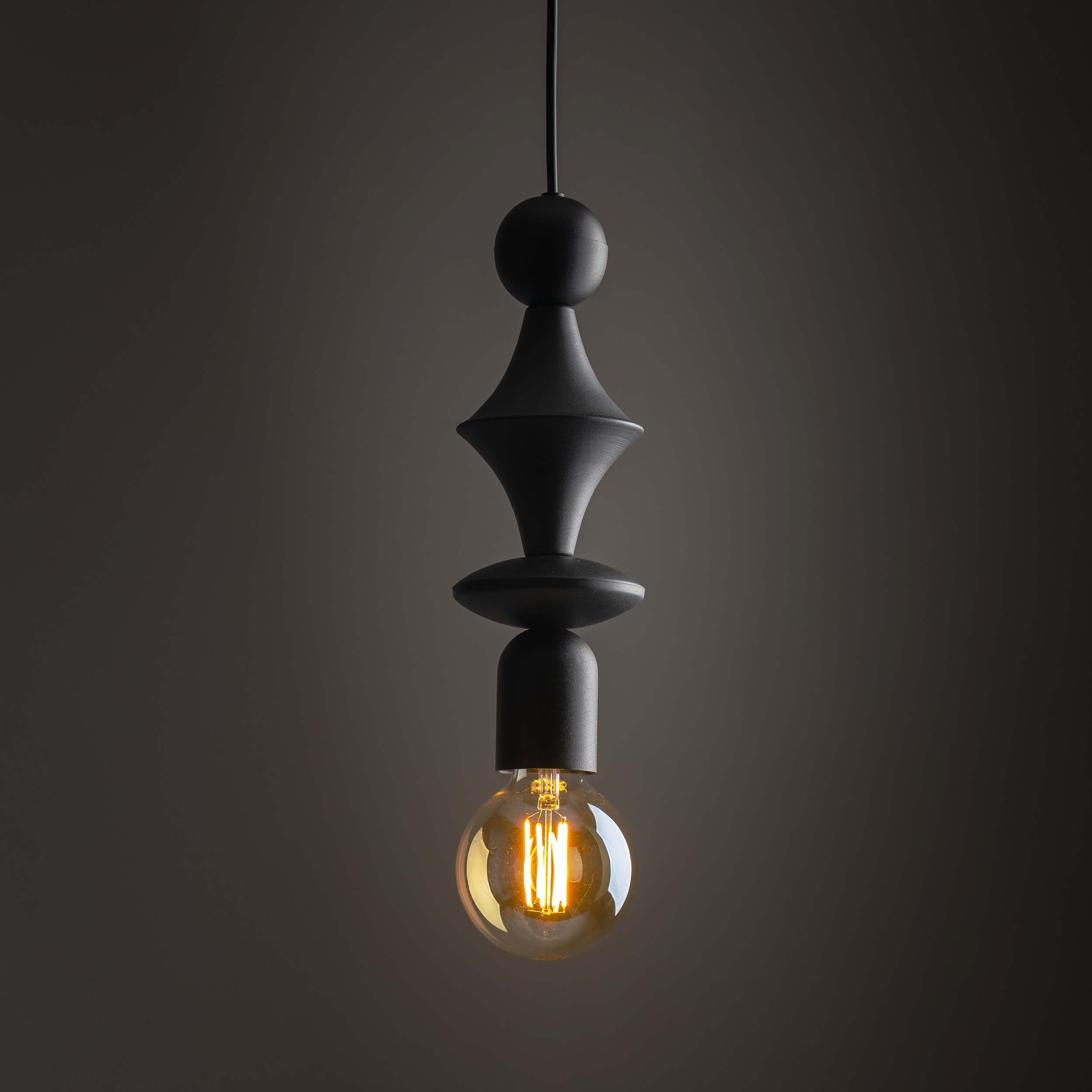 TOWER BLACK LAMPA WISZACA 1XE27 - obrazek 2
