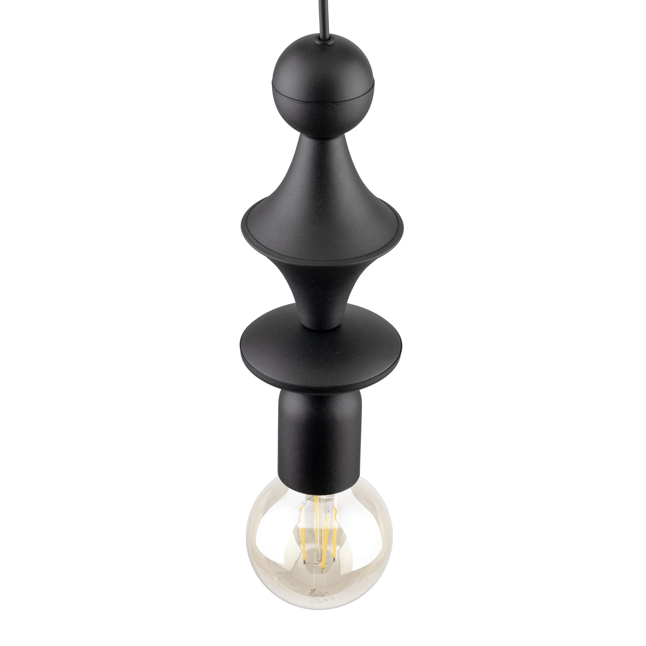TOWER BLACK LAMPA WISZACA 1XE27 - obrazek 6