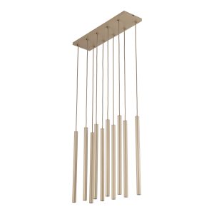 FERRO SABIA CHAMPAGNE LAMPA WISZĄCA 10XG9 LISTWA