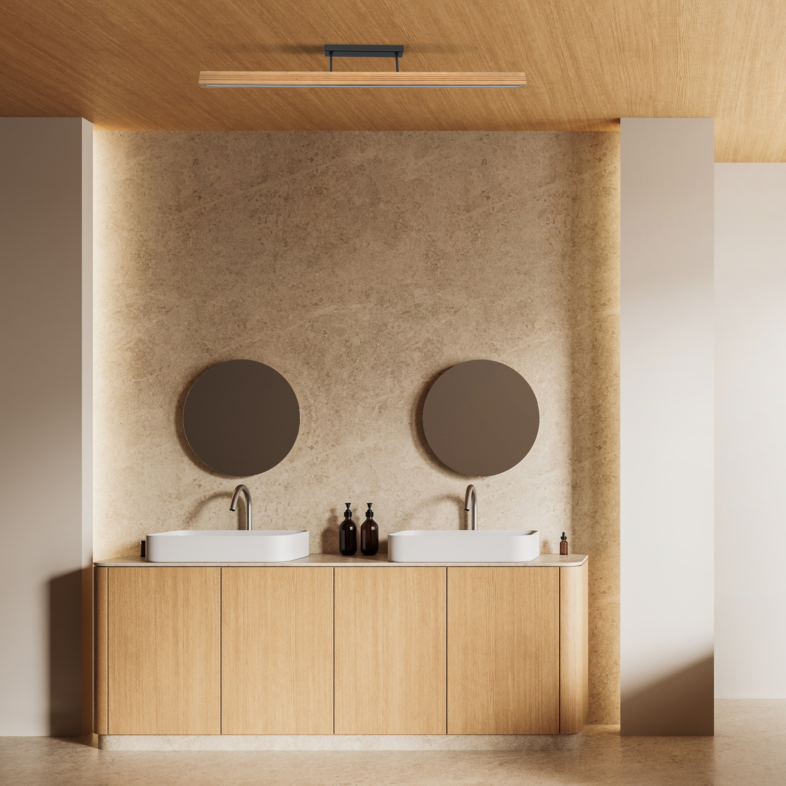 VIGA WOOD LED SOSNA SZCZOTKOWANA POSTARZANA LAMPA SUFTOWA - obrazek 2