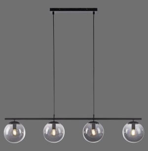 14604-18 BIG WIDOW LAMPA WISZĄCA CZARNY
