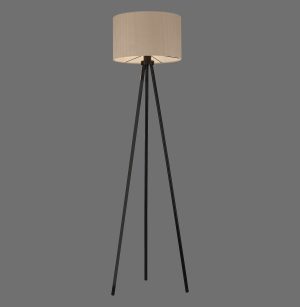 14894-39 DURO LAMPA PODŁOGOWA BEŻOWY/CZARNY