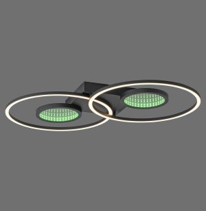 15160-18 TUNEL LAMPA SUFITOWA CZARNY