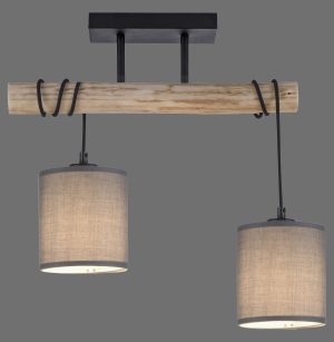 15782-29 GREEN TRIBU LAMPA SUFITOWA DREWNO/BEŻOWY